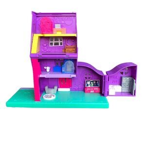 Polly Pockets Pollyville House 2018 Mattel Purple No Doll Accessories Imperfect